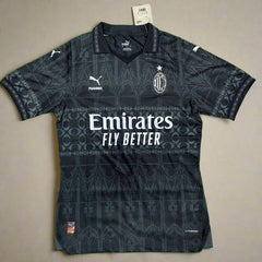 AC Milan x PLEASURES Black Jersey Fourth 23 24 Season PLAYER VERSION