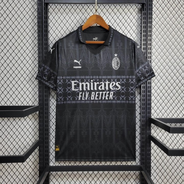 AC Milan x PLEASURES Black Fourth Jersey – Red Raven Store