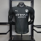 Manchester City Away Black Jersey 25 26 Season PLAYER VERSION