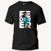 Roger Federer FEDERER Unisex Black T-Shirt