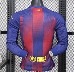 Barcelona Jersey Home 25 26 Season FULL SLEEVE PLAYER VERSION