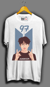 BTS Jungkook 97 Graphic Unisex White T Shirt