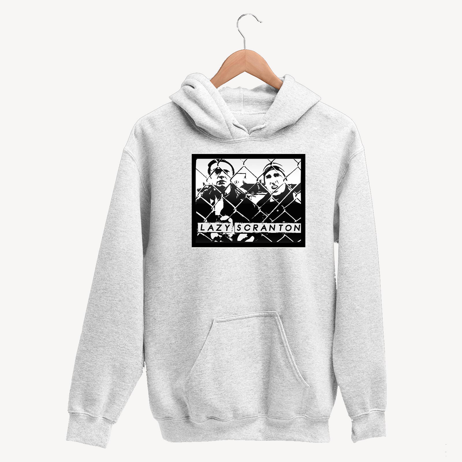 Lazy Scranton - Office Unisex White Hoodie