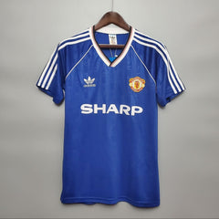 Manchester United 1988-90 Third Blue Retro Jersey
