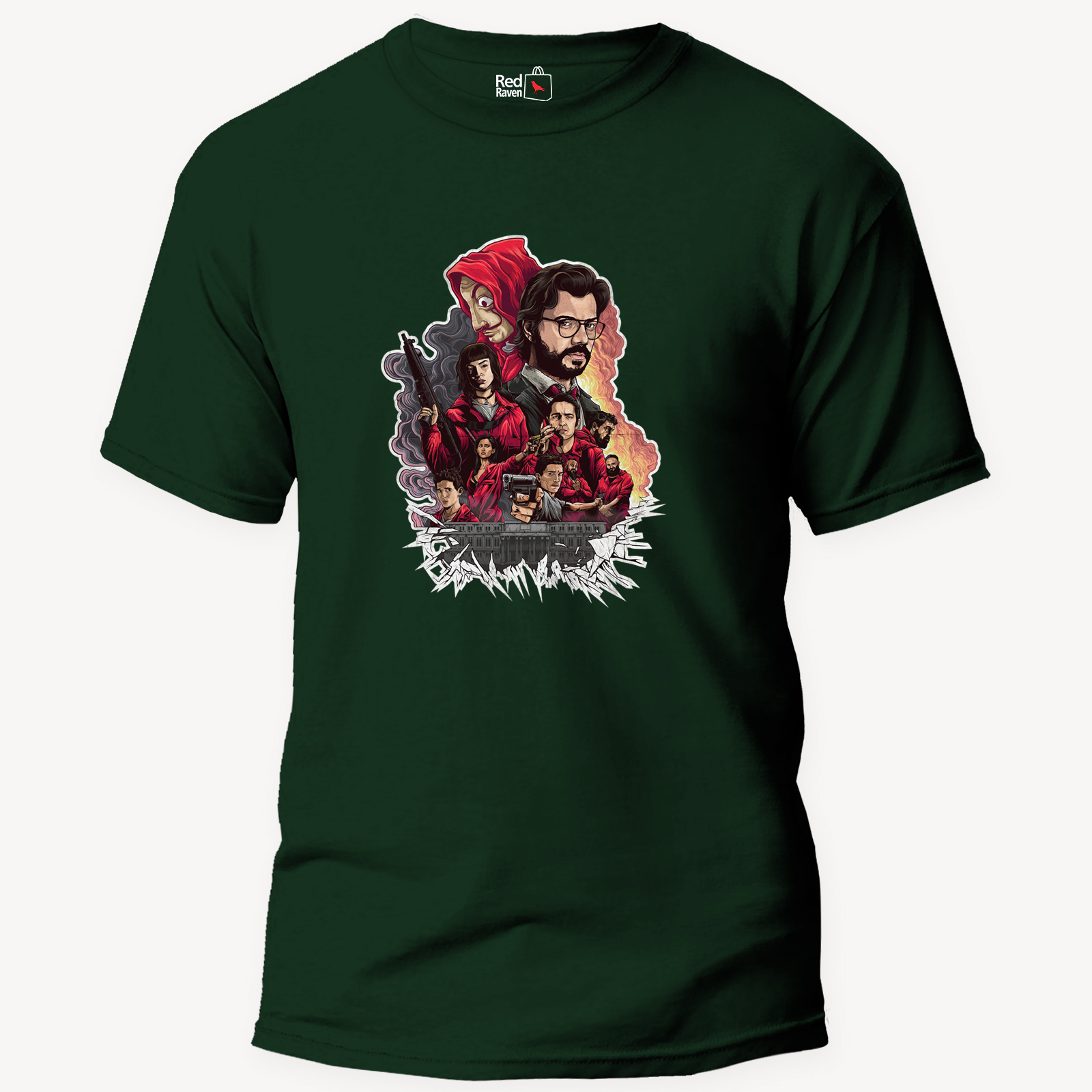 Money Heist The Dream Team - Unisex Olive Green T-Shirt