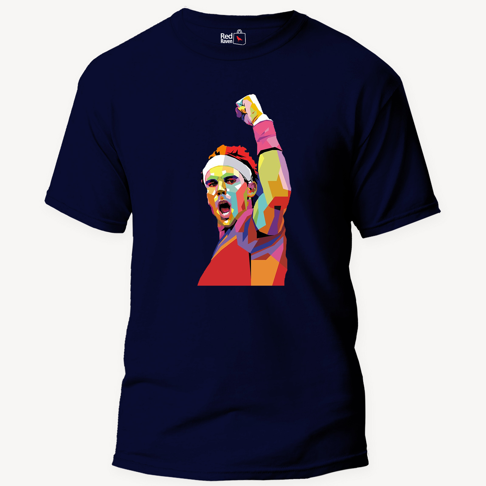 Rafael Nadal Illustration Unisex Navy Blue T Shirt