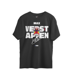 Max Verstappen Helmet Graphic Oversized Tee