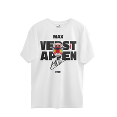 Max Verstappen Helmet Graphic Oversized Tee