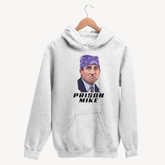 The Office Prison Mike White Unisex White Hoodie
