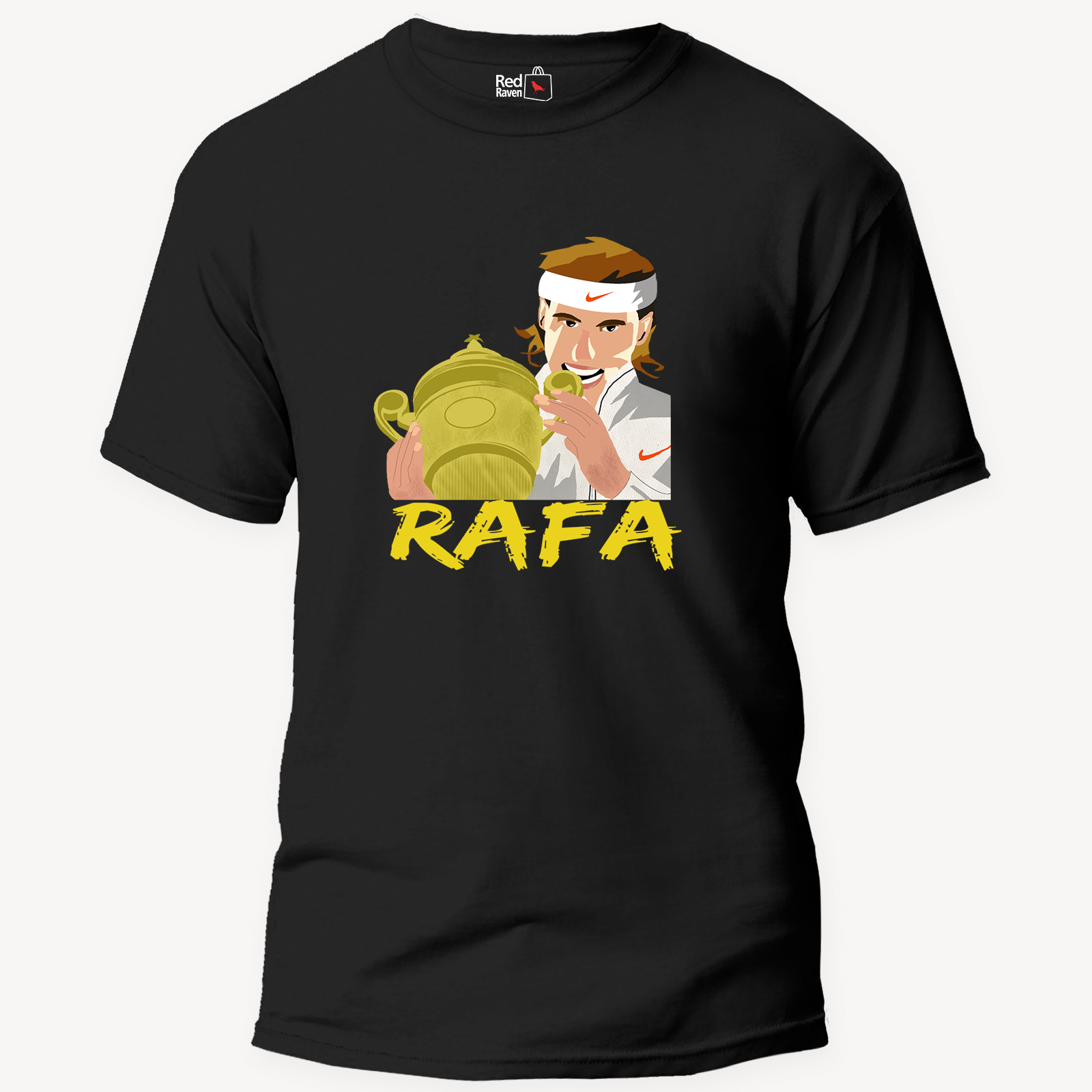 Rafael Nadal Wimbledon Edition Unisex Black T-Shirt