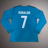 RL Madrid 2017-18 RONALDO 7 Third Retro Jersey FULL SLEEVE