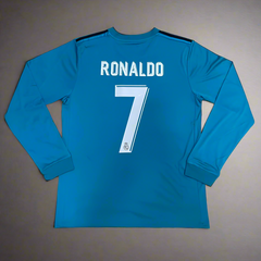 RL Madrid 2017-18 RONALDO 7 Third Retro Jersey FULL SLEEVE