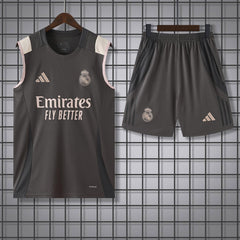 RL Madrid Grey Sleeveless Jersey With Shorts 2025