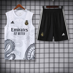 RL Madrid White Dragon Sleeveless Jersey With Shorts 2025