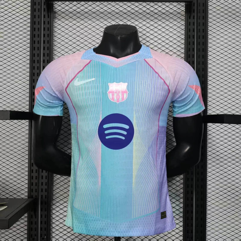 Sky blue & Pink Barcelona Special Edition Jersey 25 26 Season PLAYER VERSION