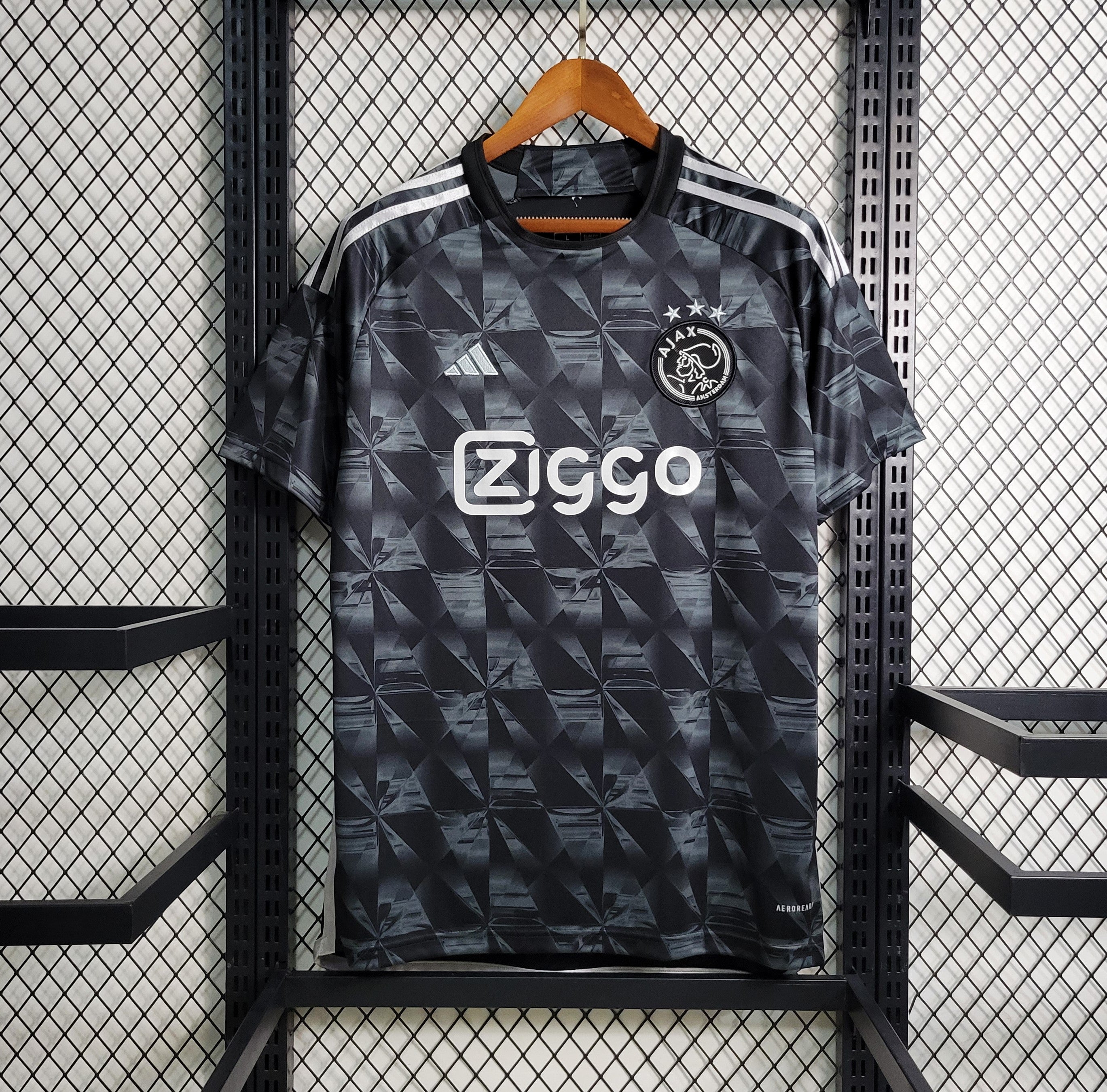 Third Jersey Ajax Kit Black Ajax Third Shirt 2021/22 Mini-Kit Kids