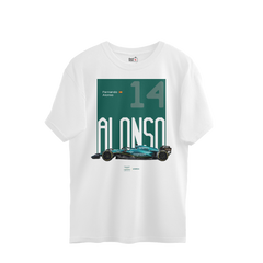 Fernando Alonso 2023 car Oversized Tee