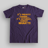 Lando Norris It's Friday Then Saturday Sunday What Unisex Purple T-shirt