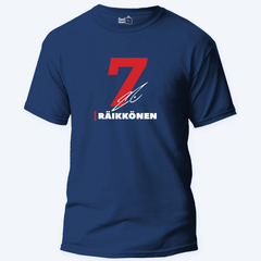 Kimi Raikkonen 7 Unisex Royal Blue T-shirt