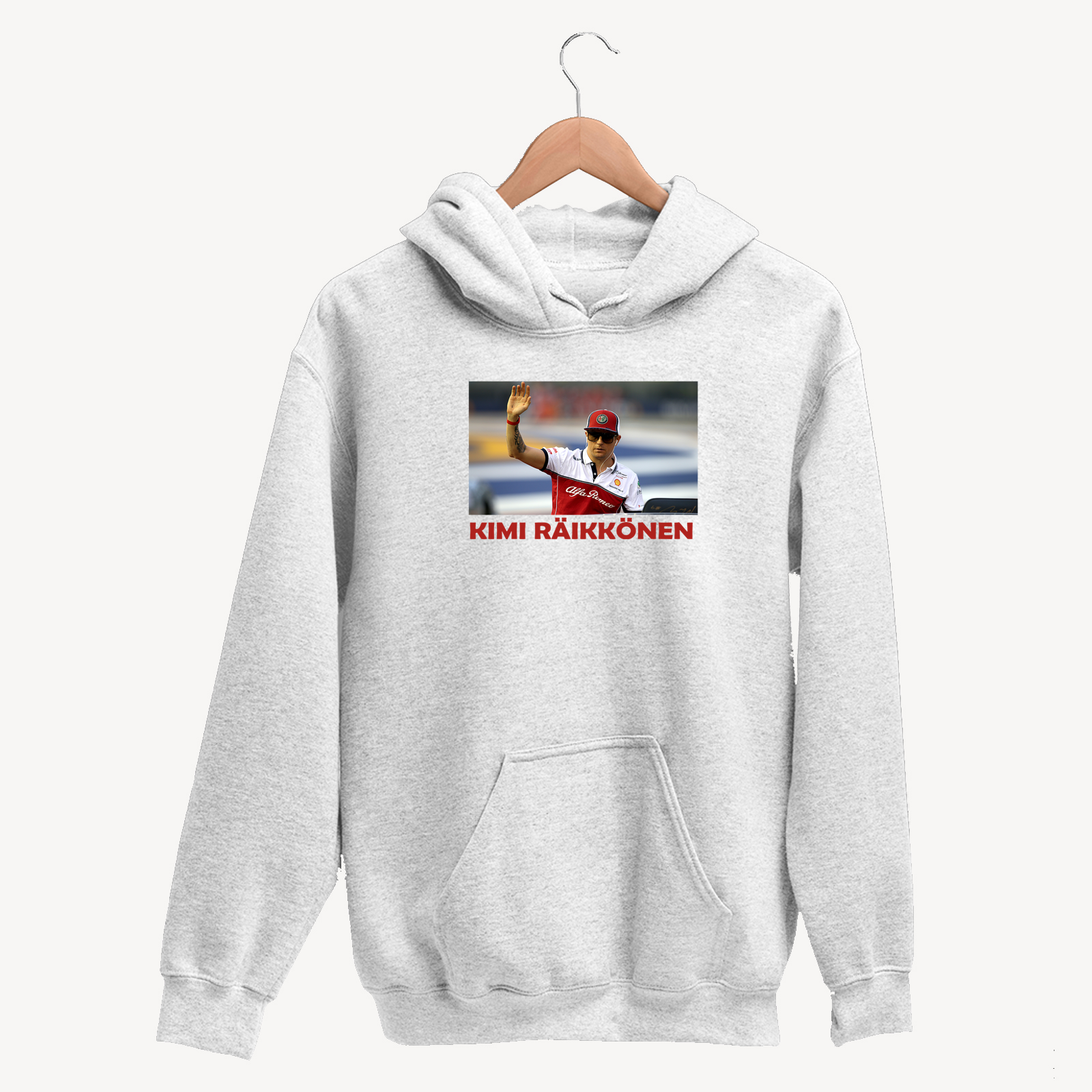 Kimi Raikkonen 'Goodbye' Unisex White Hoodie