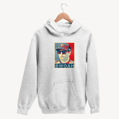 Kimi Raikkonen 'BWOAH' Unisex White Hoodie