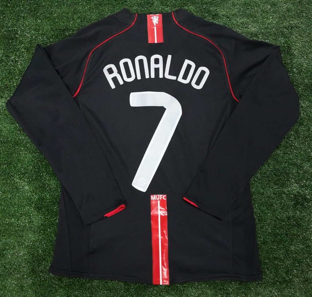 Manchester United RONALDO 7 Away 2007 / 2008 Retro Jersey FULL SLEEVE