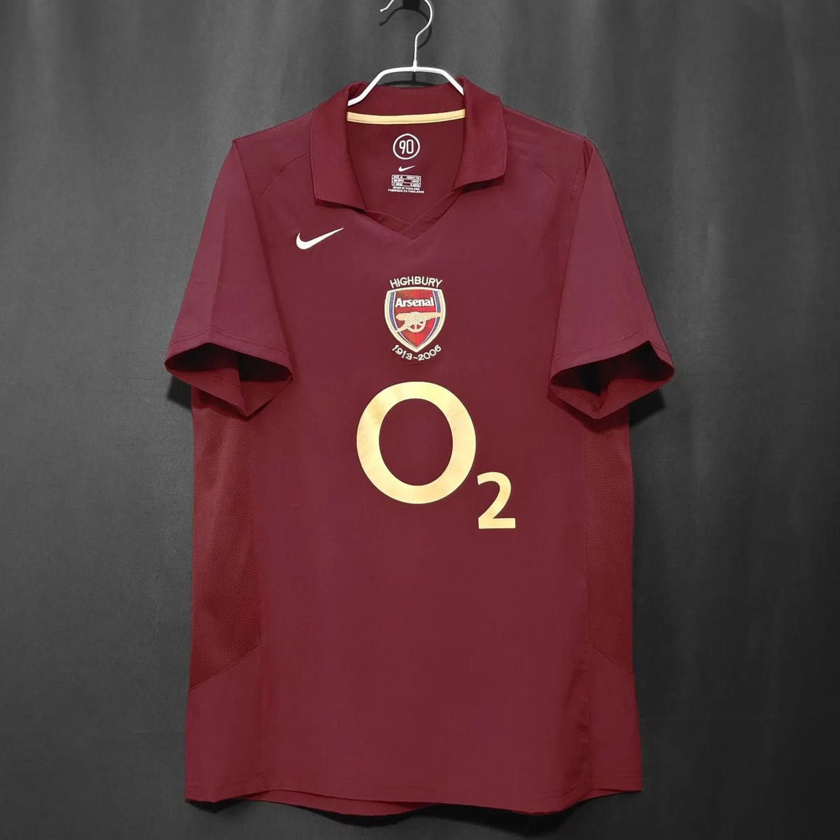 Arsenal 2005 06 Home O2 Retro Jersey Red Raven Store