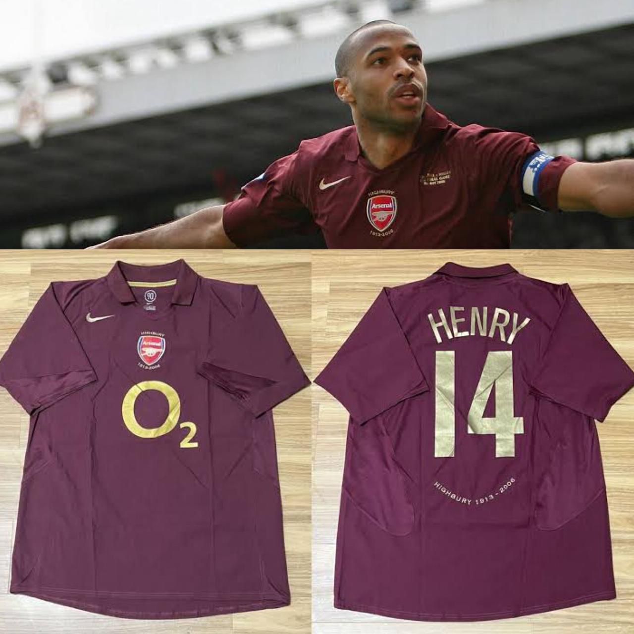 Arsenal HENRY 14 Home 2005-06 Retro Jersey