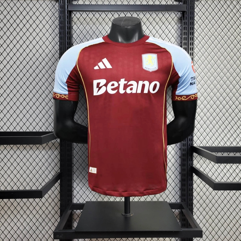 Aston Villa FC Home Jersey 25 26 Season PLAYER VERSION