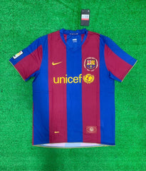 Barcelona 2007-08 UNICEF Home Retro Jersey