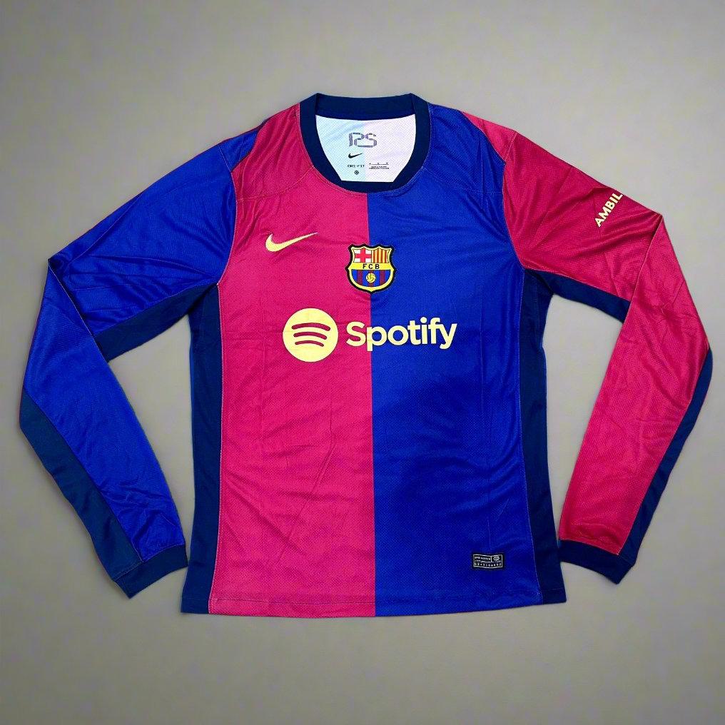 Barcelona Football Jersey Home 24 25 Season FULL SLEEVE