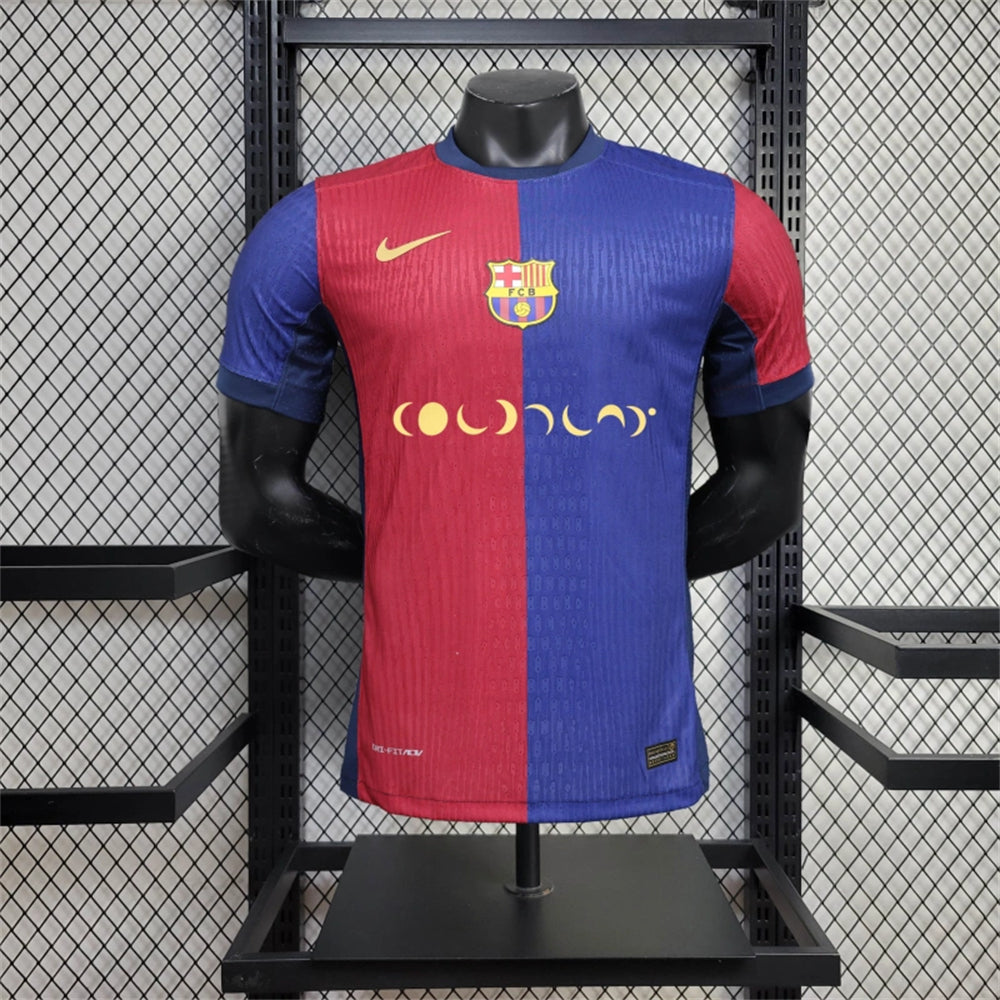 Barcelona x Coldplay Home Jersey 24 25 Season PLAYER VERSION