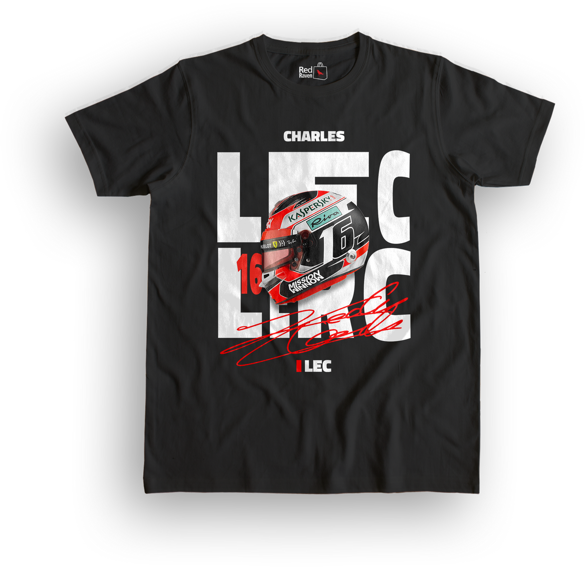 Charles Leclerc Helmet Graphic - Unisex T-Shirt