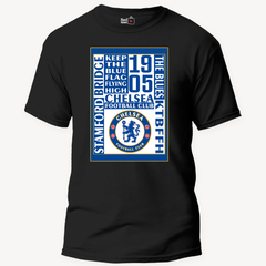 Chelsea Word Art Football - Unisex T-Shirt [CLEARANCE SALE]