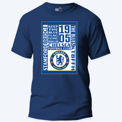 Chelsea Word Art Football - Unisex T-Shirt [CLEARANCE SALE]