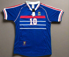 France 1998 ZIDANE 10 World Cup Home Retro Jersey