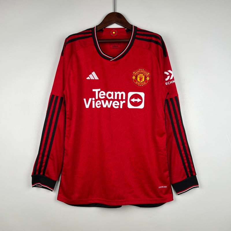 Manchester United Jersey Home 23 24 Season FULL SLEEVE Red Raven
