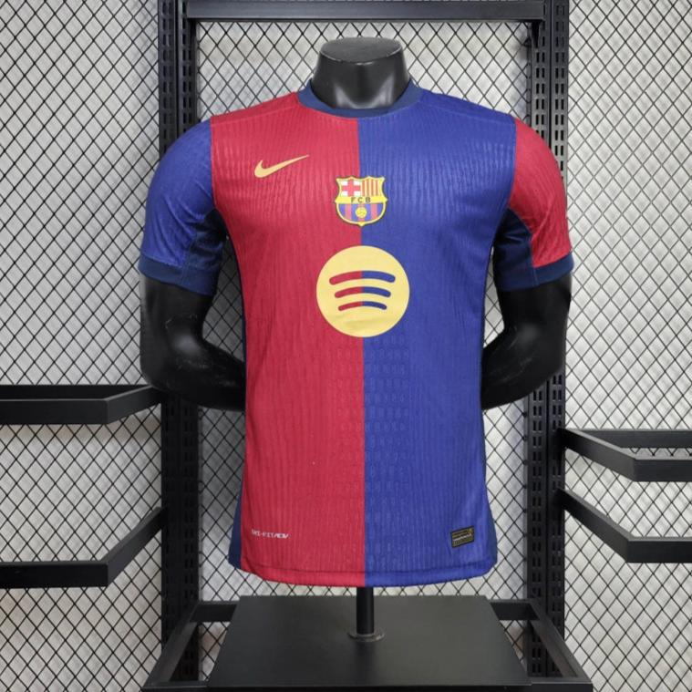 Barcelona Football Jersey Home 24 25 Season PLAYER VERSION (New Spotify Logo)