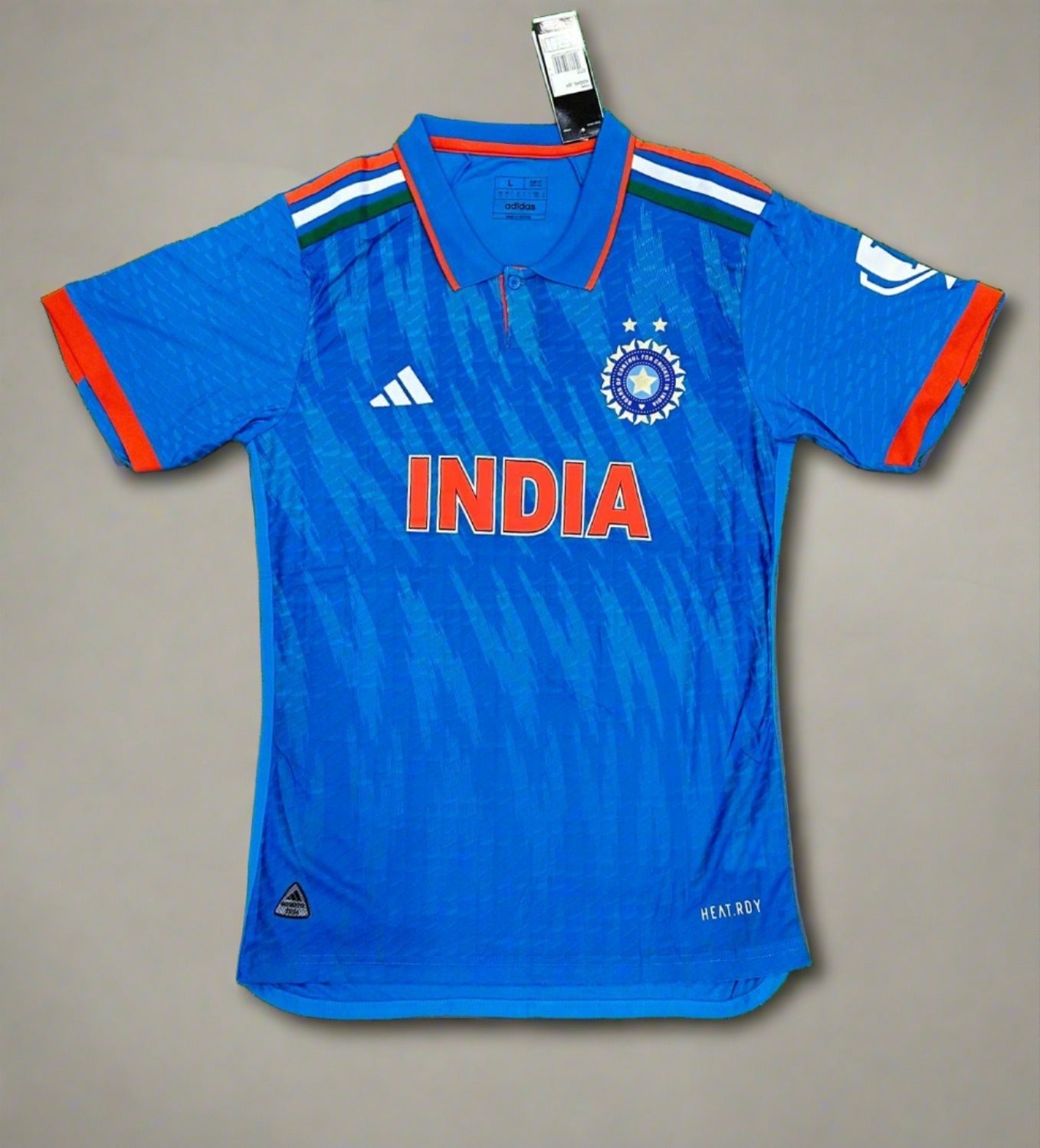 India ICC Cricket World Cup TRICOLOR 2023 Jersey PLAYER VERSION – Red Raven