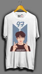 BTS Jungkook 97 Graphic Unisex White T Shirt