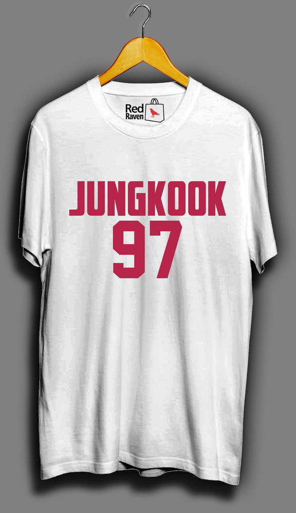 【Jung Kook for  】 Tシャツ ティーシャツ BTS Jungkook 97 Unisex T Shirt - RR storestore – Red Raven Store