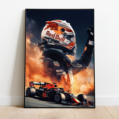 Max Verstappen Pumped Framed Poster