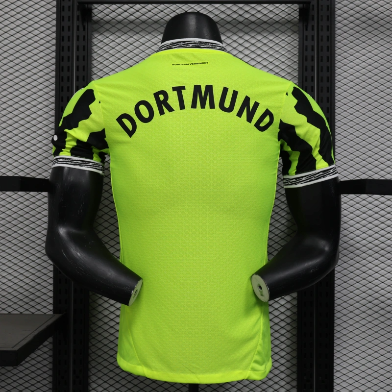 Buy Borussia Dortmund Neon Green Jersey 2025 Season PLAYER VERSION