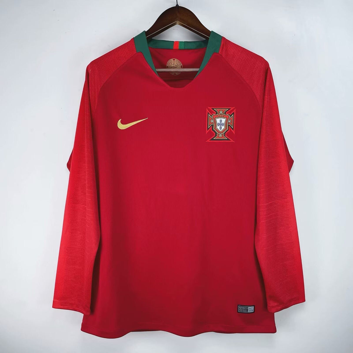 Portugal 2008 Home Retro Jersey FULL SLEEVE