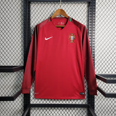 Portugal 2016 Home Retro Jersey FULL SLEEVE