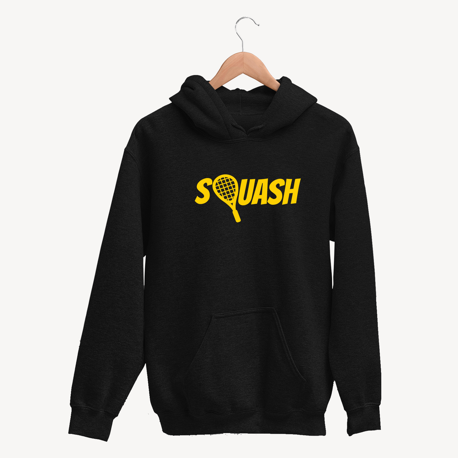 Squash Classic Unisex Black Hoodie