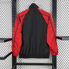 Manchester United 1998 Black & Red Retro Windbreaker