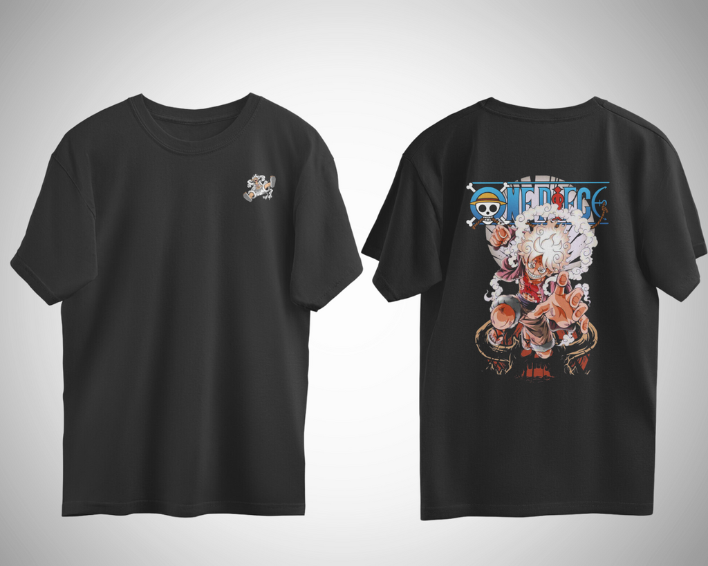 One Piece Luffy Gear 5 ver 1 Oversized Tee [Front & Back]