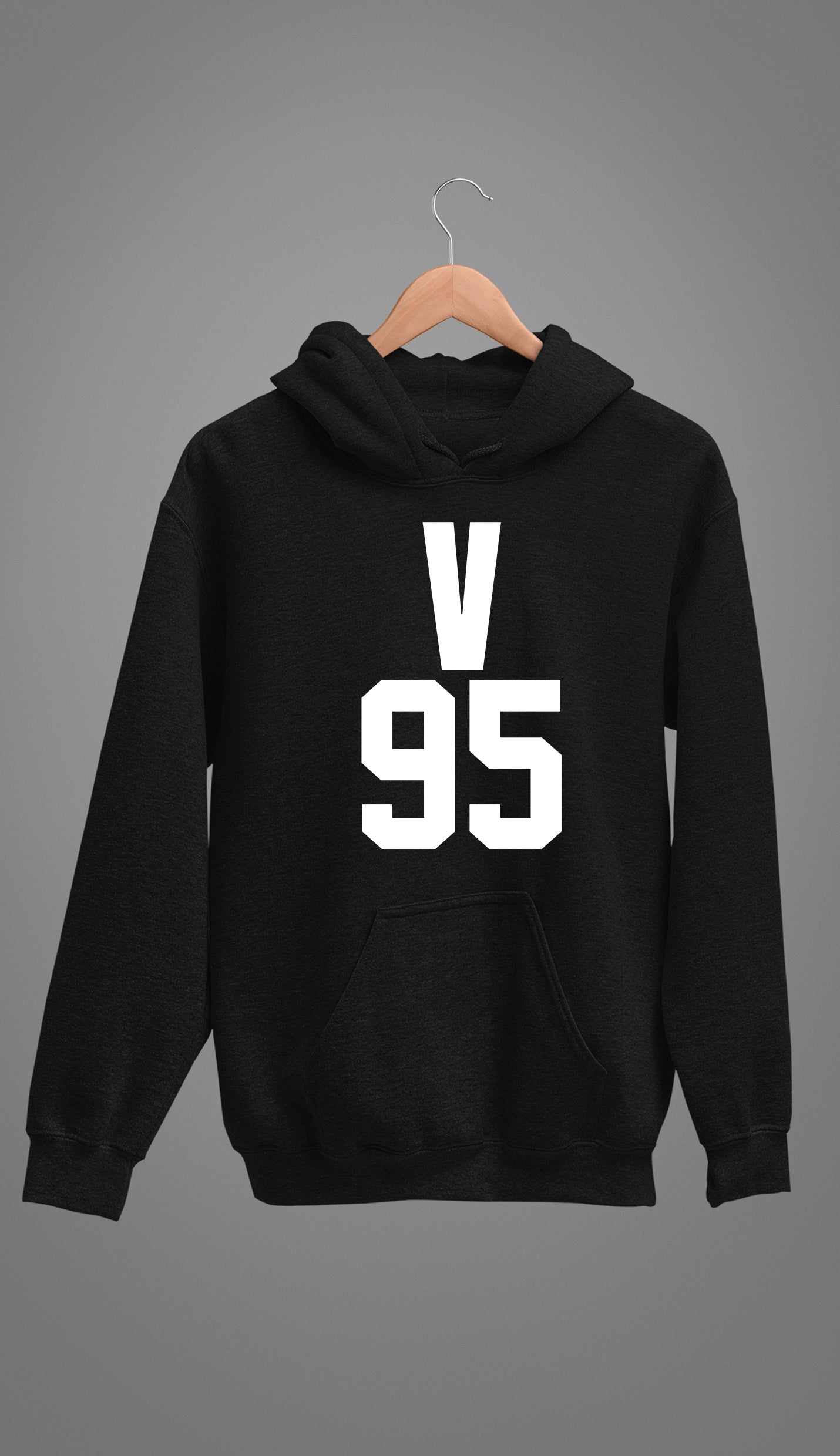 BTS V 95 Unisex Black Hoodie