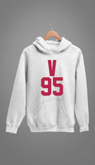 BTS V 95 Unisex White Hoodie